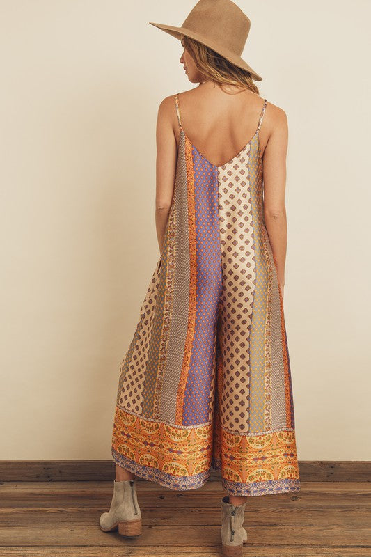 Presley Border Print Jumpsuit Presley Border Print Jumpsuit