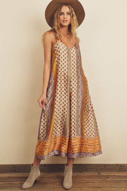 Presley Border Print Jumpsuit Presley Border Print Jumpsuit