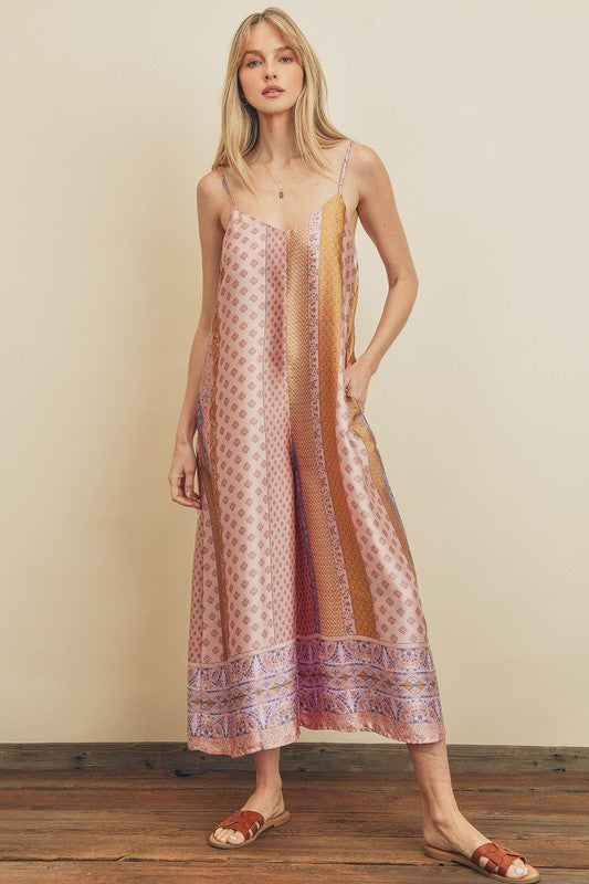 Presley Border Print Jumpsuit Presley Border Print Jumpsuit
