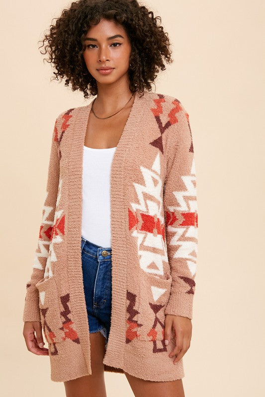 Maeve Patterned Knit Cardigan Sweater Maeve Patterned Knit Cardigan Sweater