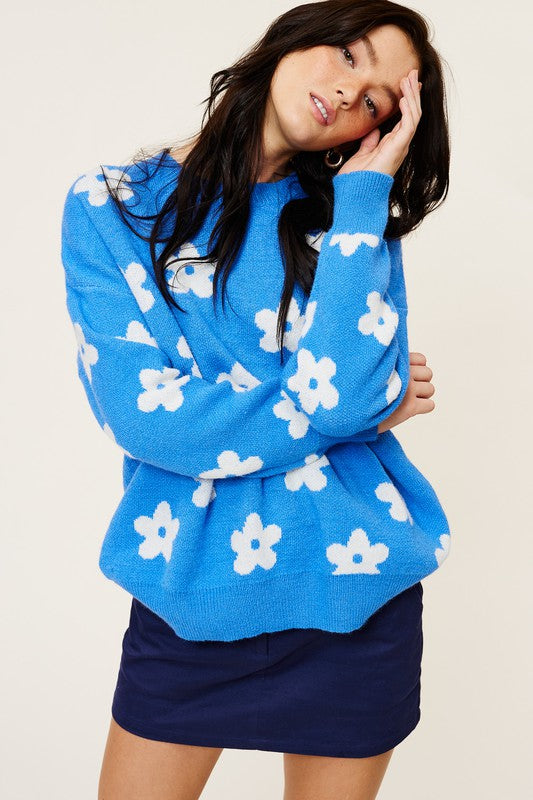 The Finley Floral Crewneck Sweater The Finley Floral Crewneck Sweater