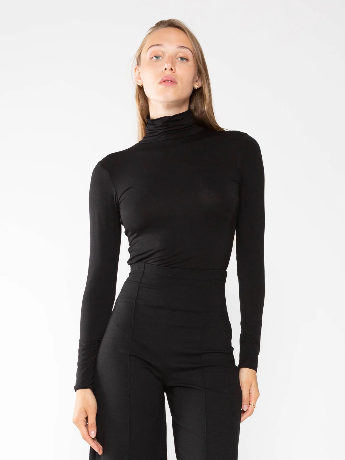 Black Turtleneck by Ripley Rader Black Turtleneck by Ripley Rader