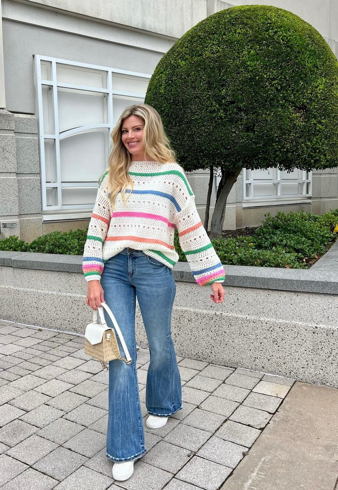 Clara Boat Neck Striped Sweater Clara Boat Neck Striped Sweater