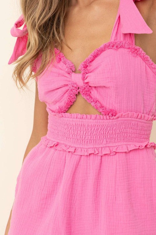 The Piper Pink Romper The Piper Pink Romper