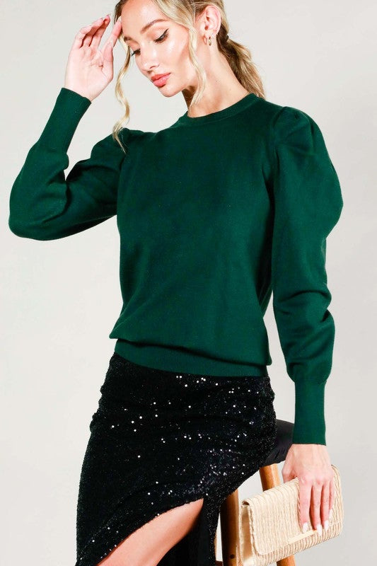 Harper Puff Long Sleeve Sweater Harper Puff Long Sleeve Sweater