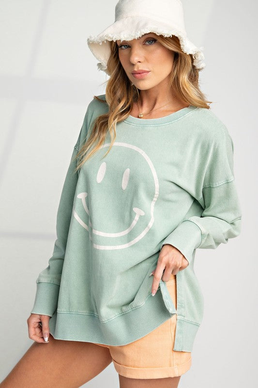 Smiley Face Crewneck Sweatshirt Smiley Face Crewneck Sweatshirt