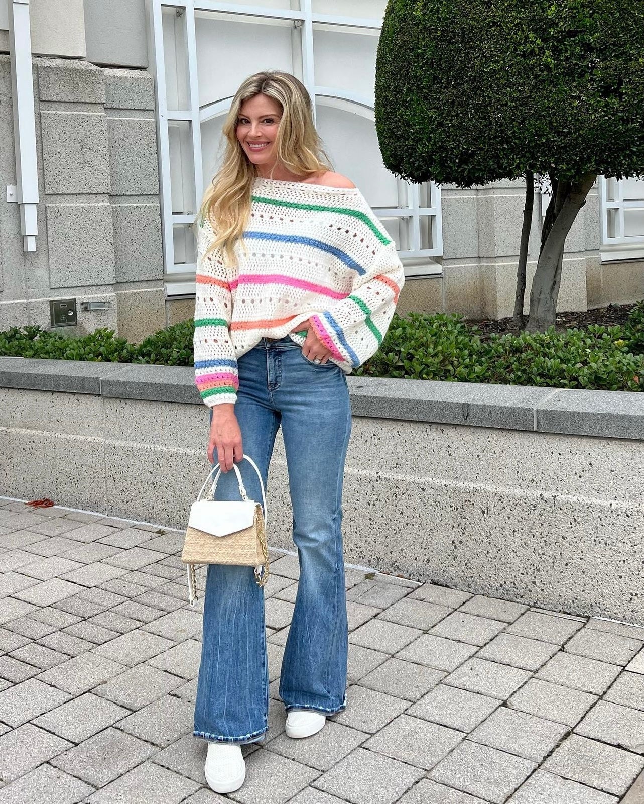 Clara Boat Neck Striped Sweater Clara Boat Neck Striped Sweater