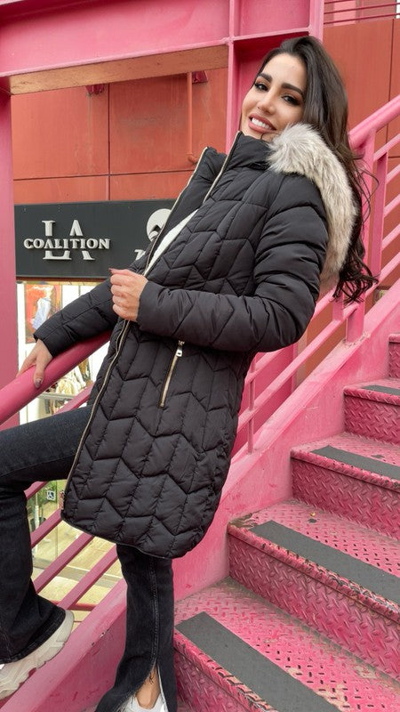 Super Woman Long Puffer Jacket Super Woman Long Puffer Jacket