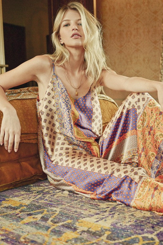 Presley Border Print Jumpsuit Presley Border Print Jumpsuit