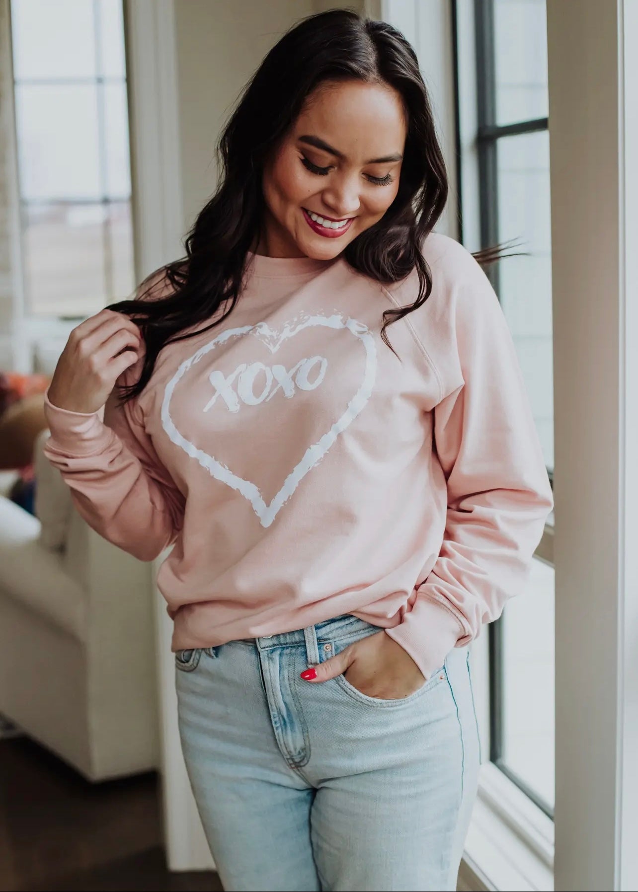 XOXO Heart Graphic Sweatshirt XOXO Heart Graphic Sweatshirt