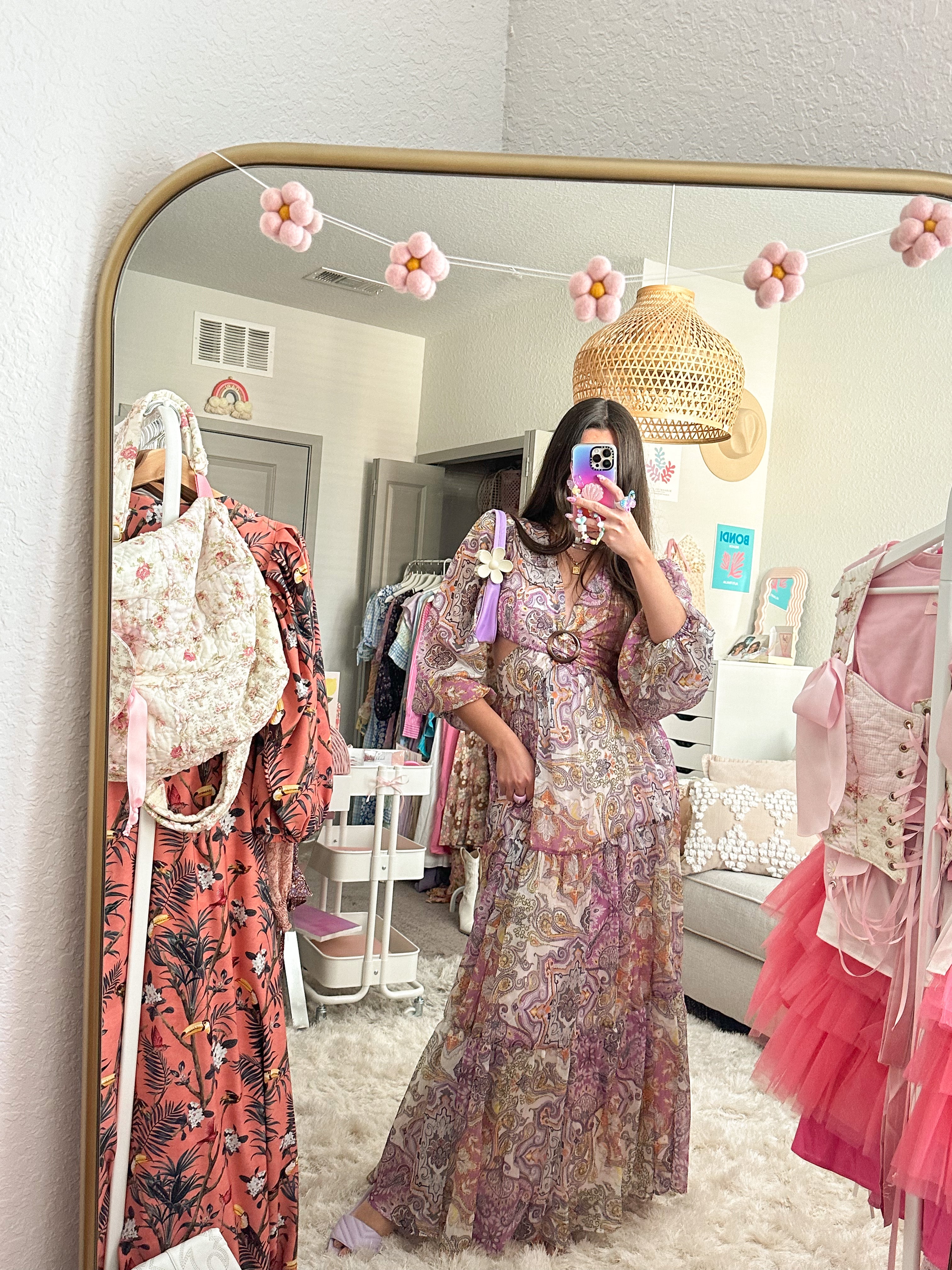 Presley Paisley Print Long Sleeve V-Neck Maxi Dress Presley Paisley Print Long Sleeve V-Neck Maxi Dress