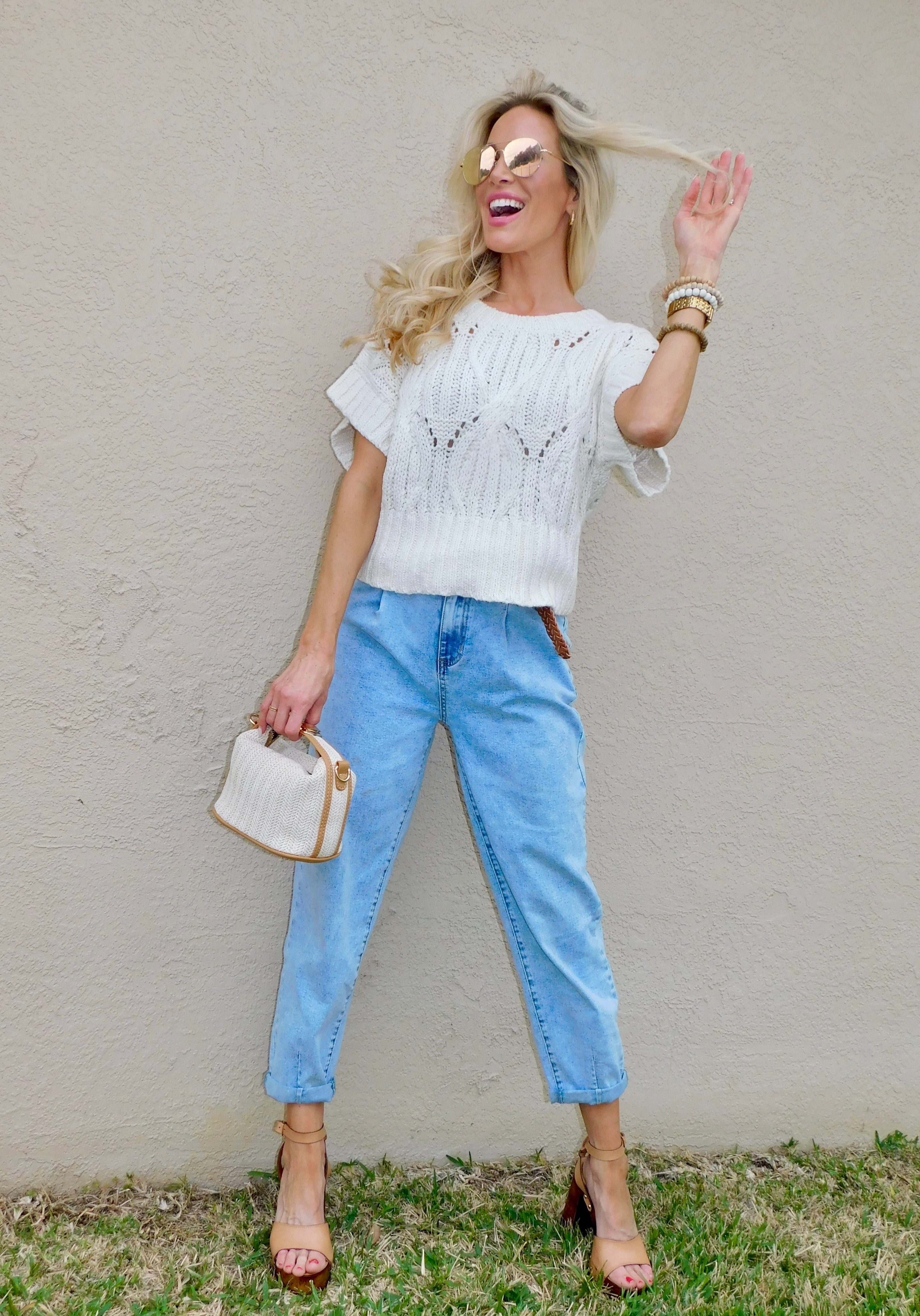 Cali Crochet Knit Top Cali Crochet Knit Top