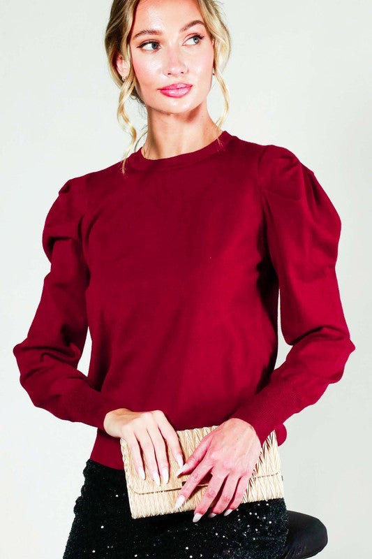 Harper Puff Long Sleeve Sweater Harper Puff Long Sleeve Sweater