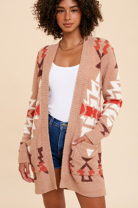 Maeve Patterned Knit Cardigan Sweater Maeve Patterned Knit Cardigan Sweater