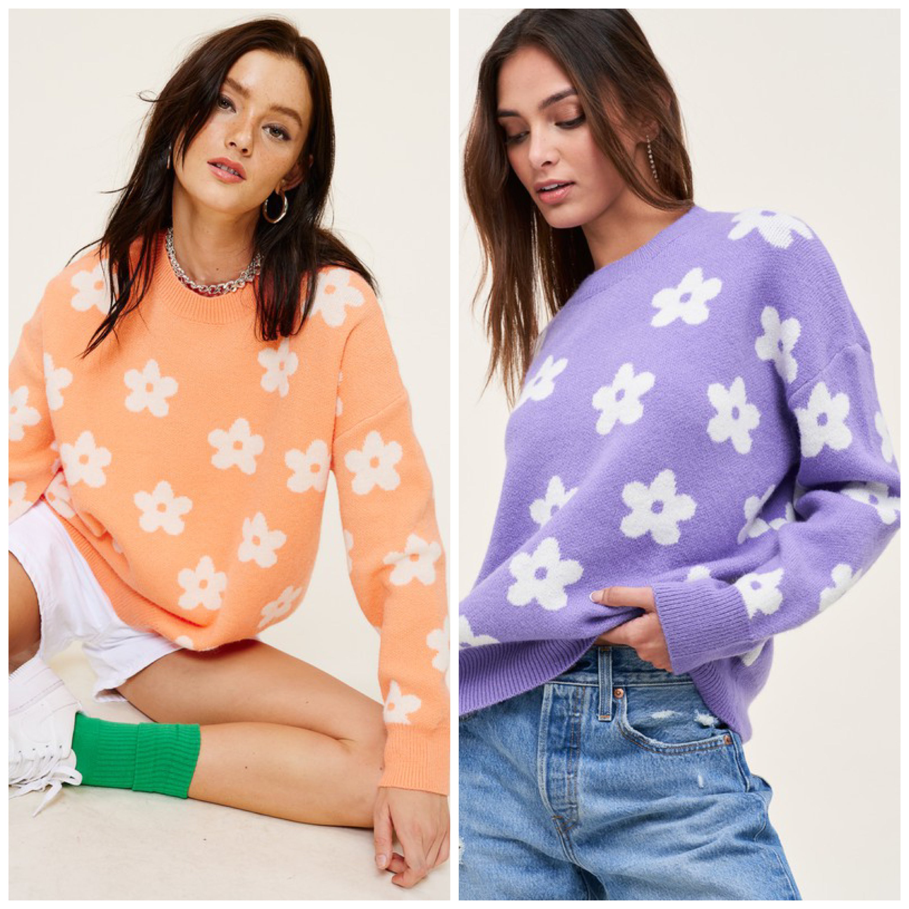 The Finley Floral Crewneck Sweater The Finley Floral Crewneck Sweater