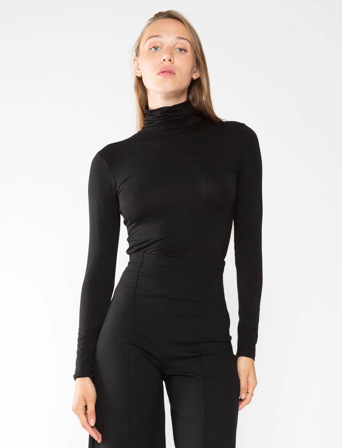 Black Turtleneck by Ripley Rader Black Turtleneck by Ripley Rader