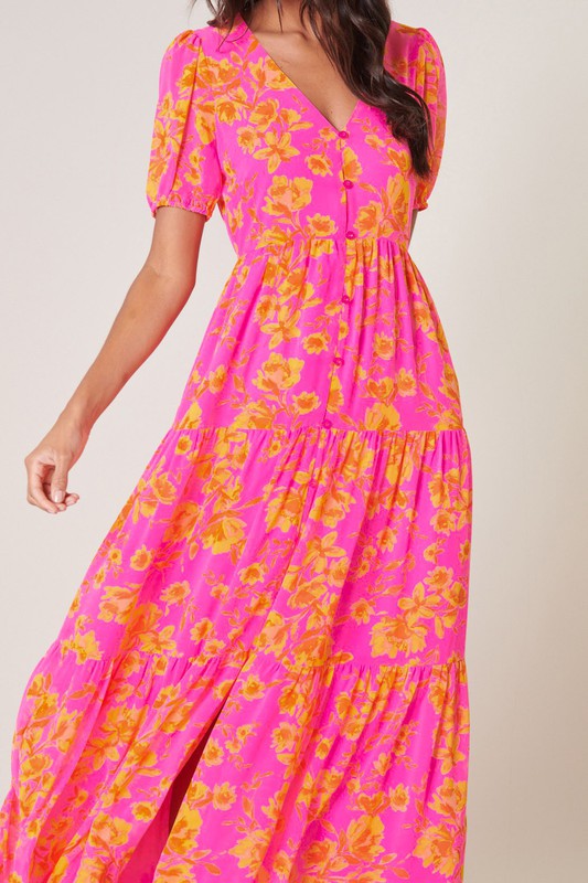 Hot Rod Floral Monaco Tiered Dress Hot Rod Floral Monaco Tiered Dress