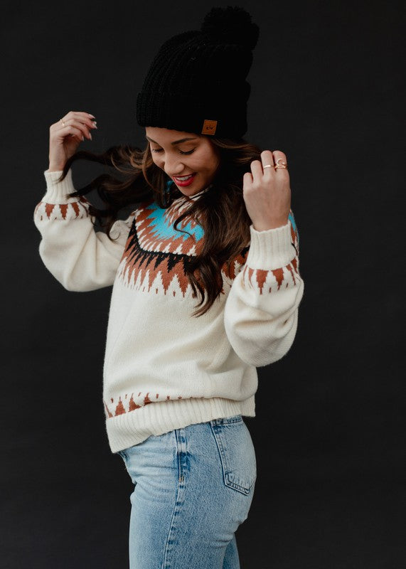 Malin Fair Isle Knit Sweater Malin Fair Isle Knit Sweater