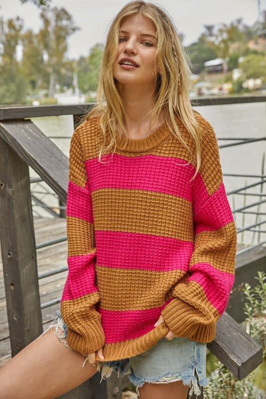 The Francine Striped Knit Sweater The Francine Striped Knit Sweater