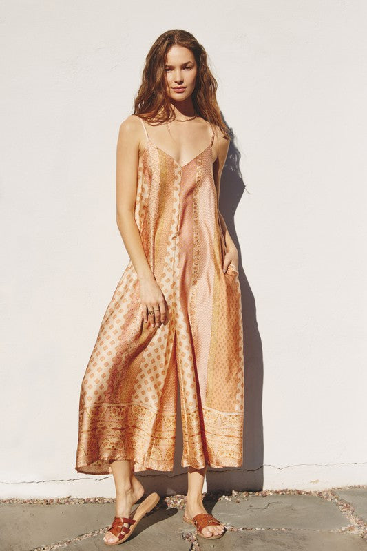 Presley Border Print Jumpsuit Presley Border Print Jumpsuit