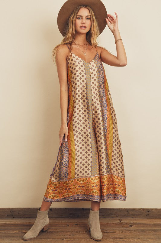 Presley Border Print Jumpsuit Presley Border Print Jumpsuit
