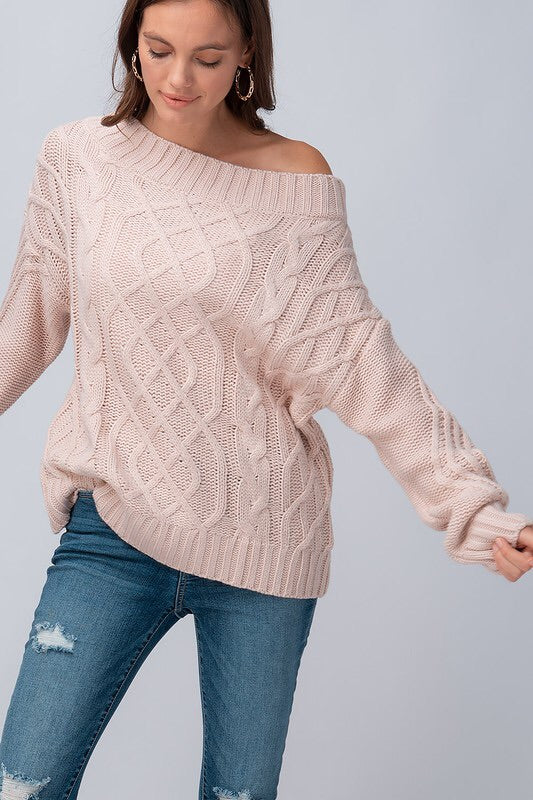The Cortne Cableknit Sweater The Cortne Cableknit Sweater