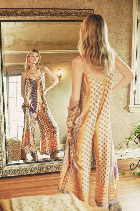 Presley Border Print Jumpsuit Presley Border Print Jumpsuit
