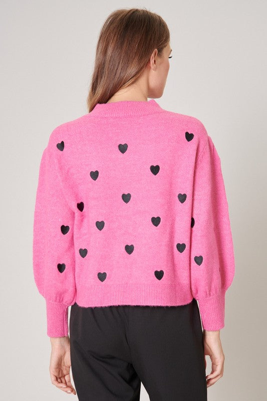 Cross My Heart Embroidered Sweater Cross My Heart Embroidered Sweater