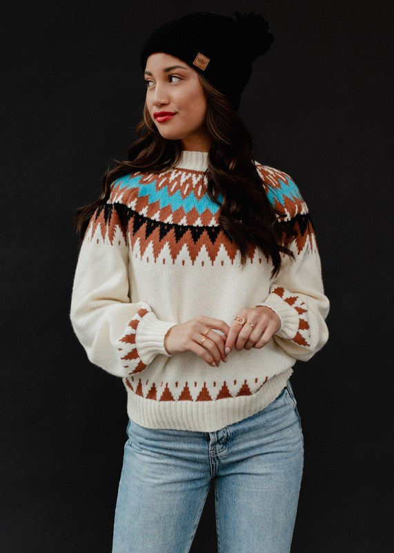 Malin Fair Isle Knit Sweater Malin Fair Isle Knit Sweater
