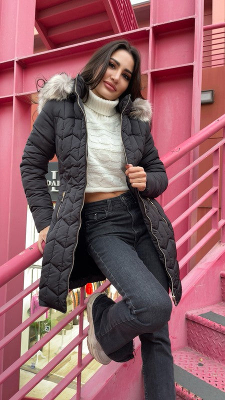 Super Woman Long Puffer Jacket Super Woman Long Puffer Jacket