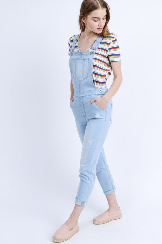 Victoria Skinny Denim Overalls Victoria Skinny Denim Overalls