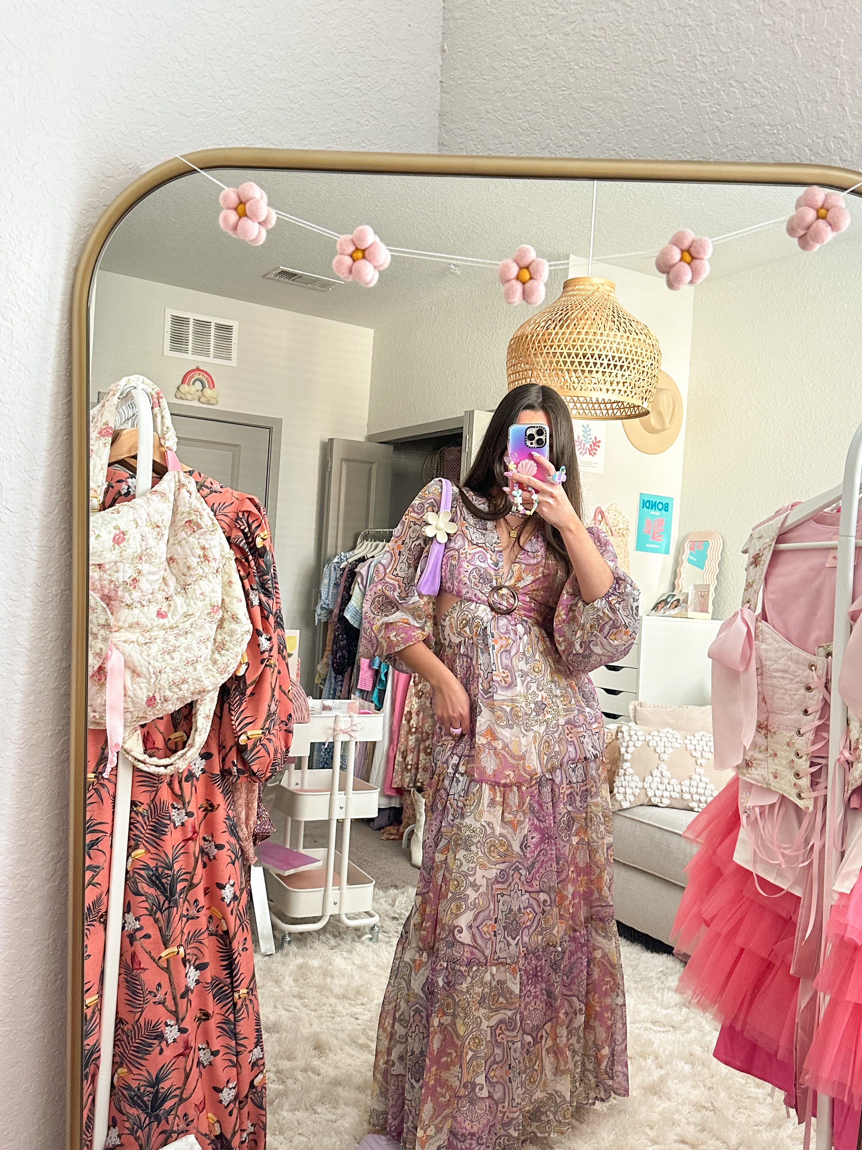 Presley Paisley Print Long Sleeve V-Neck Maxi Dress Presley Paisley Print Long Sleeve V-Neck Maxi Dress
