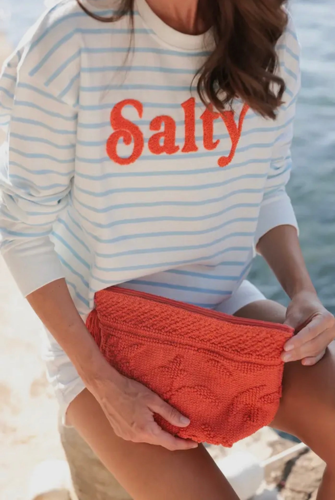 Salty Crewneck Pullover Sweatshirt Salty Crewneck Pullover Sweatshirt