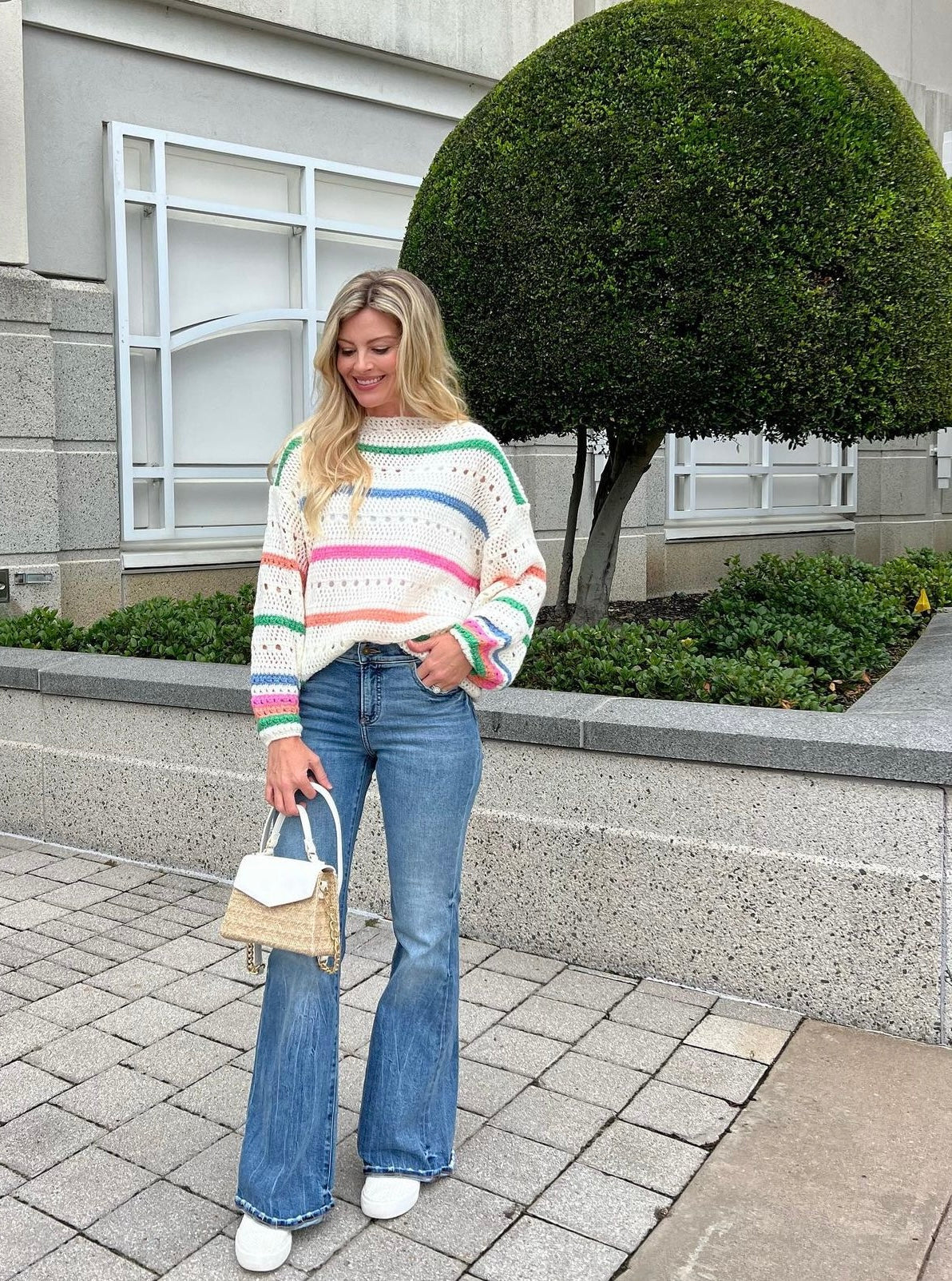 Clara Boat Neck Striped Sweater Clara Boat Neck Striped Sweater