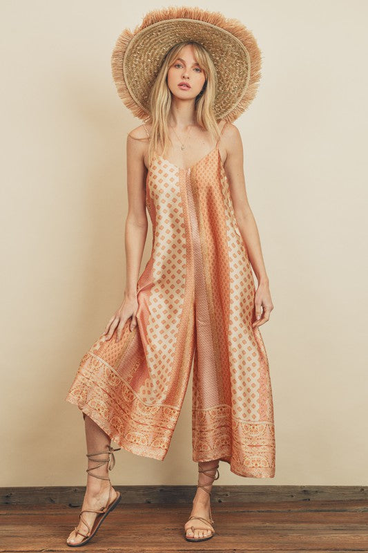 Presley Border Print Jumpsuit Presley Border Print Jumpsuit