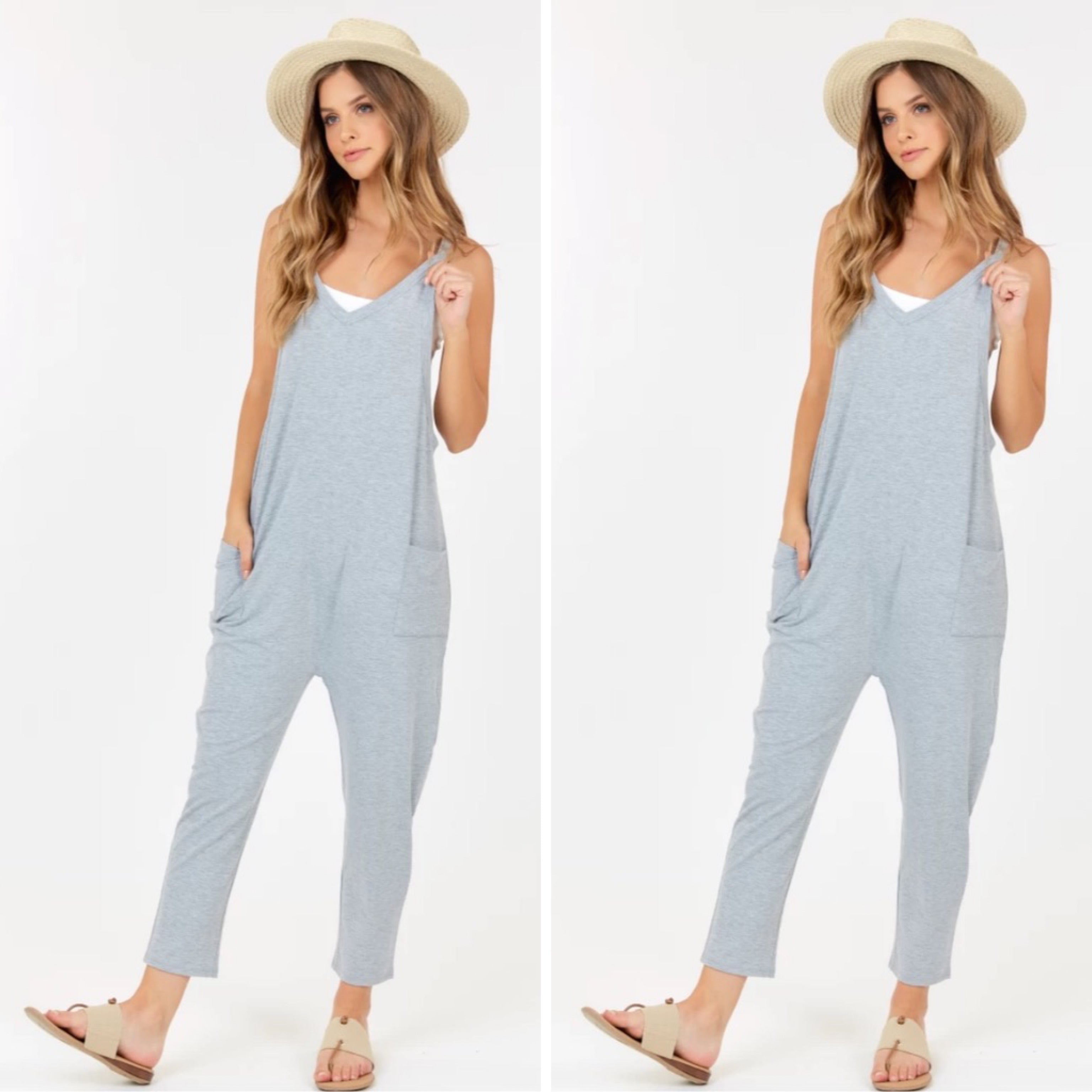 The Kourtney Relaxed Fit V-neck Jumpsuit The Kourtney Relaxed Fit V-neck Jumpsuit