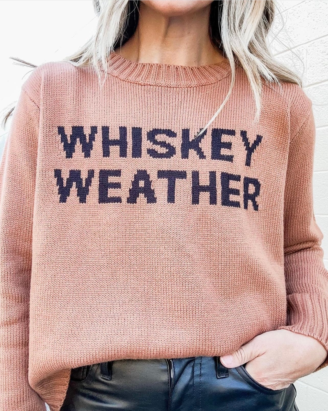 Whiskey Weather Knit Pullover Sweater Whiskey Weather Knit Pullover Sweater