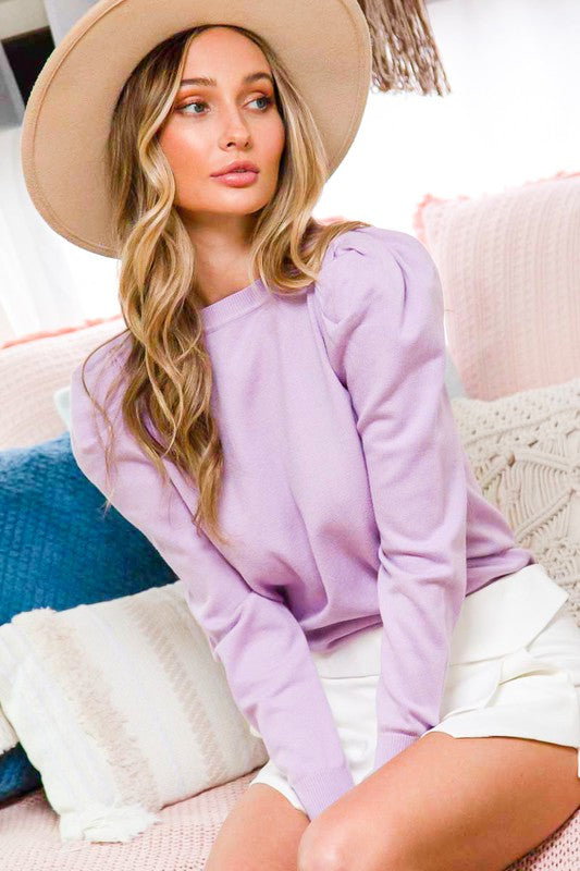Harper Puff Long Sleeve Sweater Harper Puff Long Sleeve Sweater