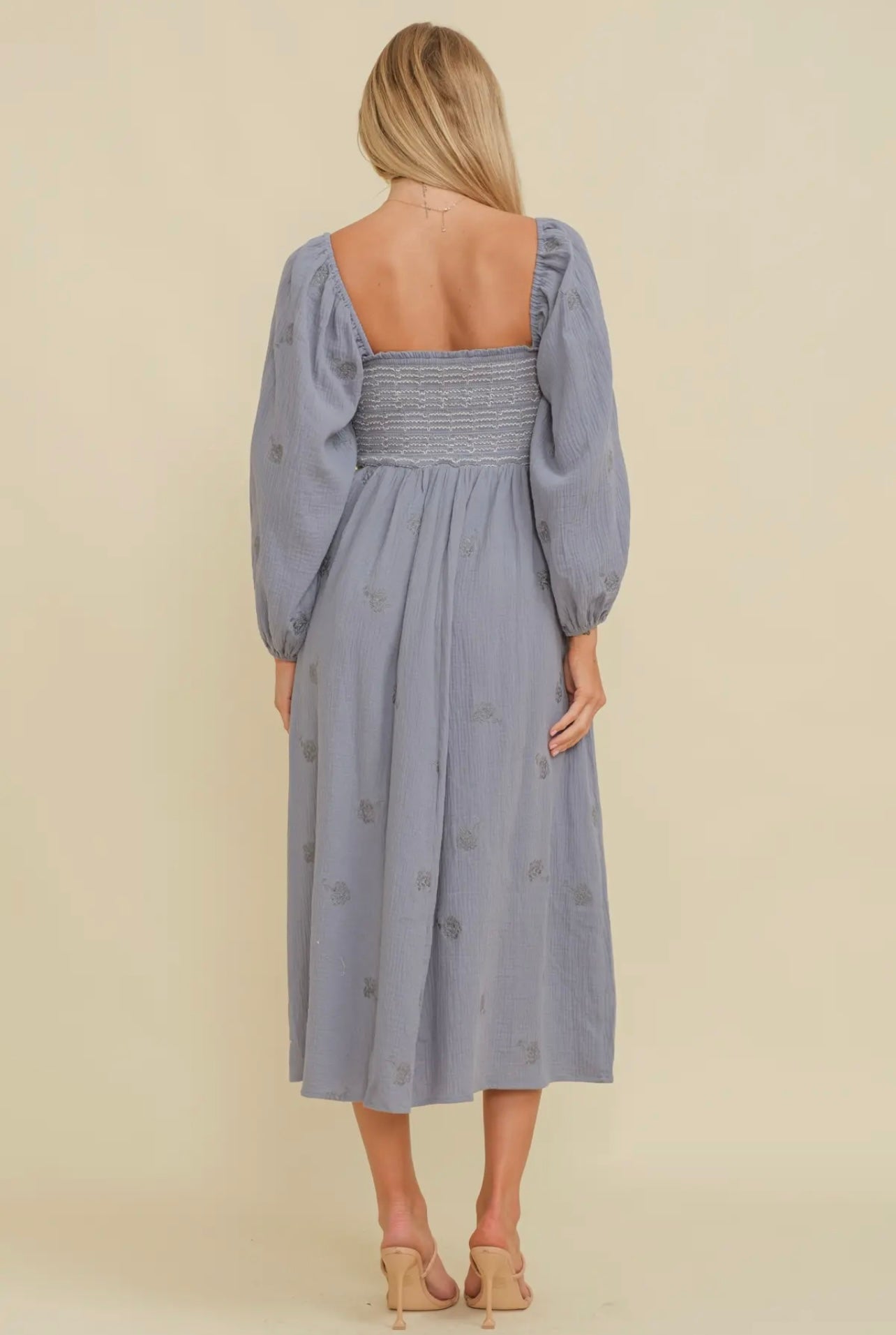 Fleur Bohemian Smocked Midi Dress Fleur Bohemian Smocked Midi Dress