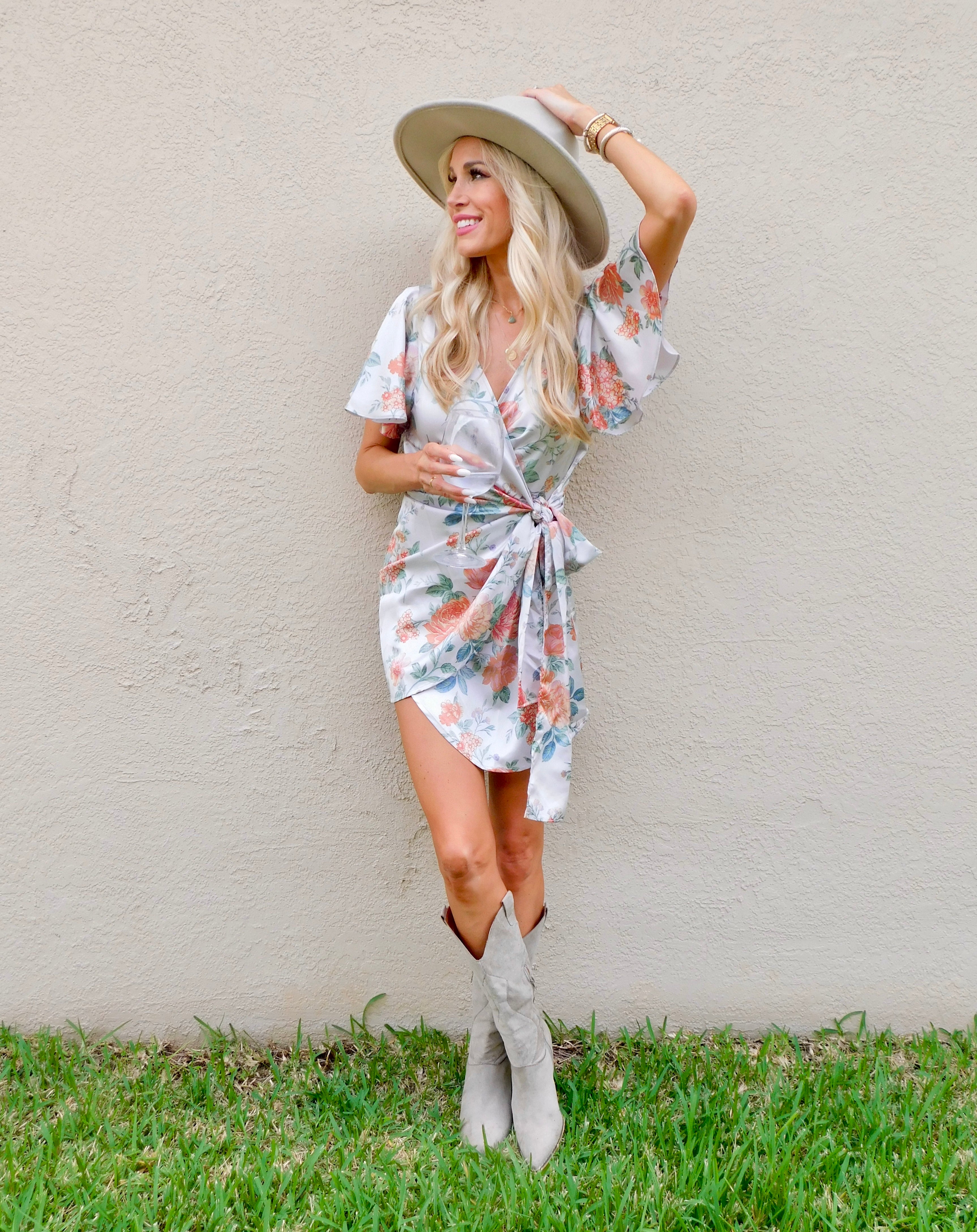 Aurora Floral Print Satin Mini Dress Aurora Floral Print Satin Mini Dress