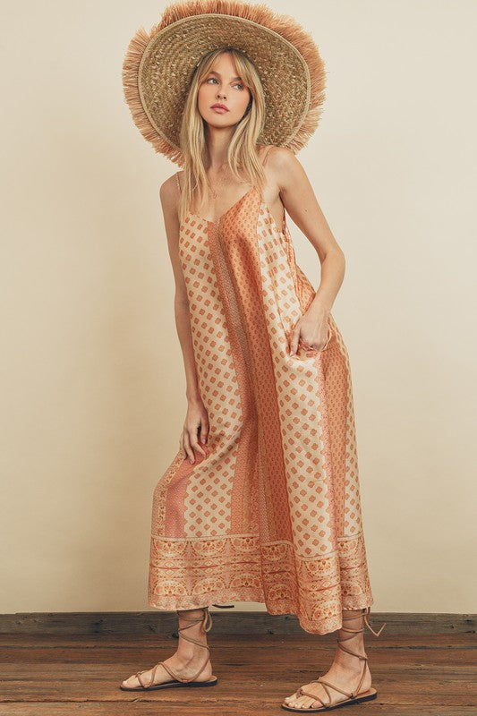 Presley Border Print Jumpsuit Presley Border Print Jumpsuit