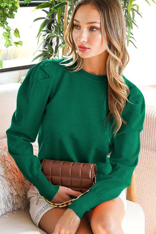 Harper Puff Long Sleeve Sweater Harper Puff Long Sleeve Sweater