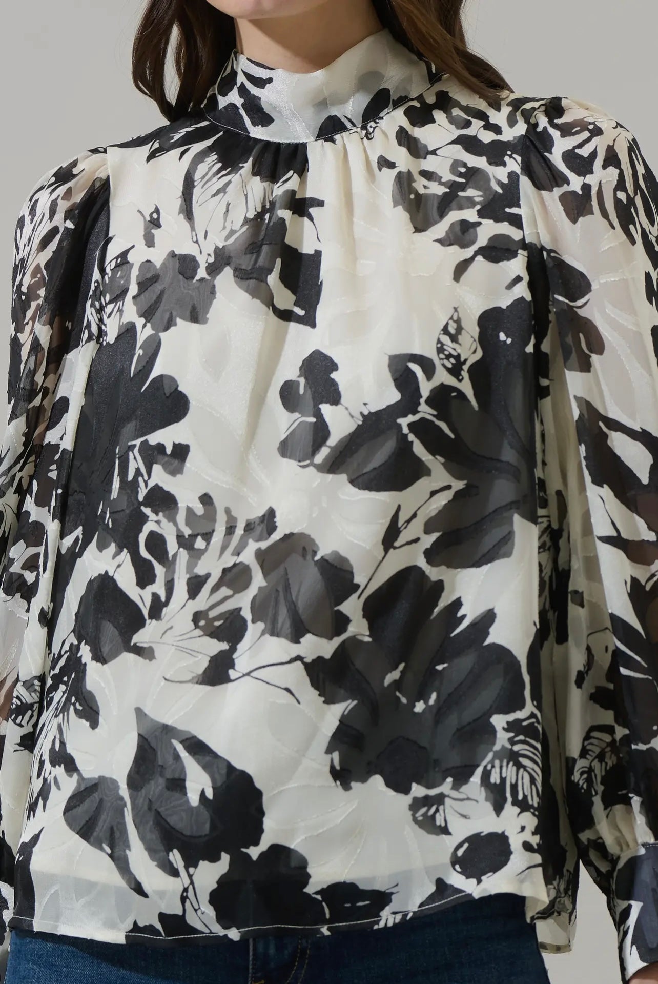 Nerine Floral Hillary Tana Long Sleeve Blouse Nerine Floral Hillary Tana Long Sleeve Blouse