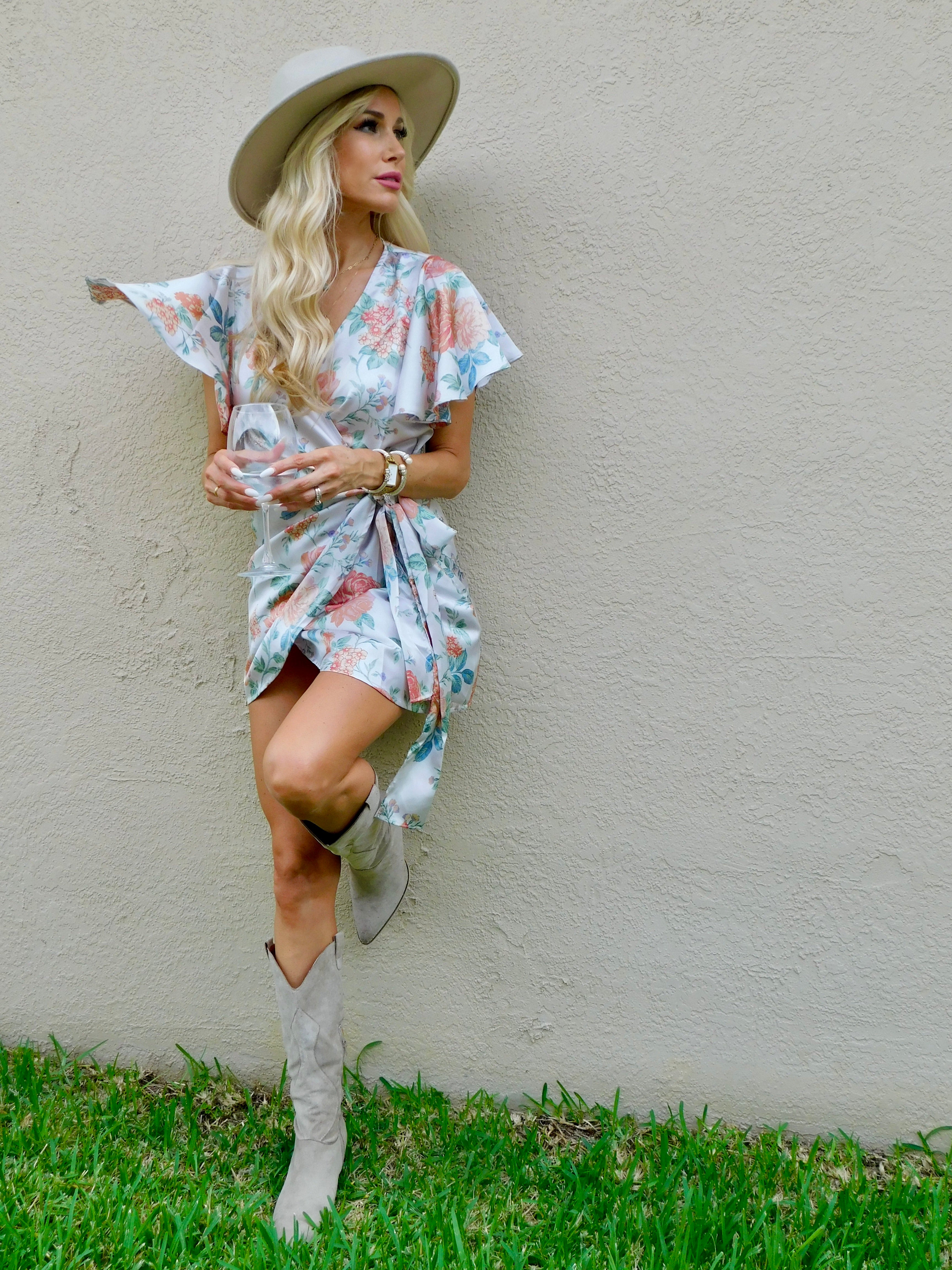 Aurora Floral Print Satin Mini Dress Aurora Floral Print Satin Mini Dress