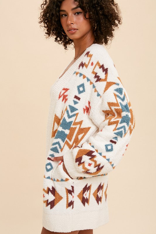 Maeve Patterned Knit Cardigan Sweater Maeve Patterned Knit Cardigan Sweater