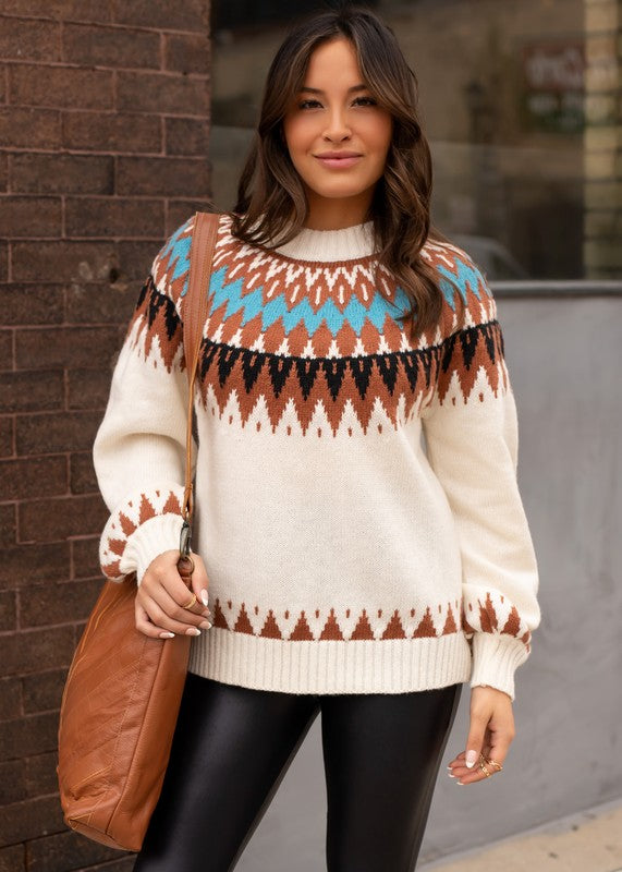 Malin Fair Isle Knit Sweater Malin Fair Isle Knit Sweater