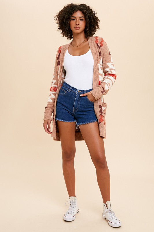 Maeve Patterned Knit Cardigan Sweater Maeve Patterned Knit Cardigan Sweater