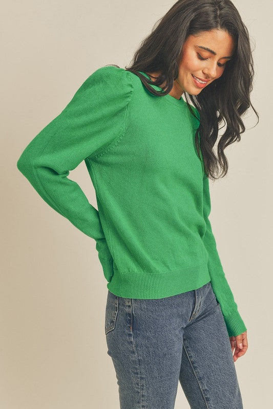Celeste Classic Crewneck Pullover Knit Sweater Celeste Classic Crewneck Pullover Knit Sweater