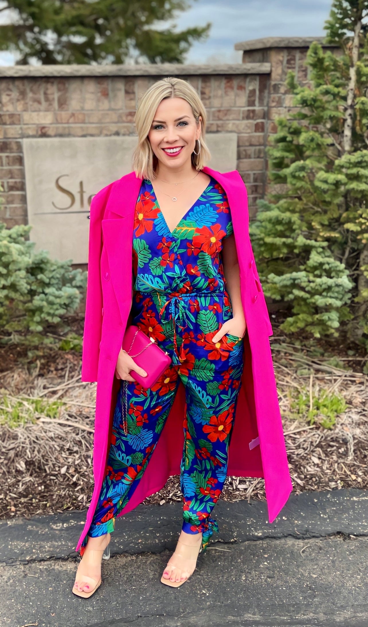 Flora Tropical Print Jumpsuit Flora Tropical Print Jumpsuit