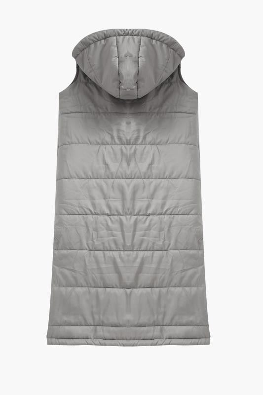 Layla Long Hooded Puffer Vest Layla Long Hooded Puffer Vest